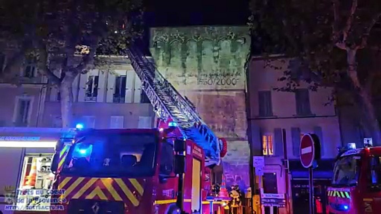 Feu d'appartement rue felix Piat à TRETS 22NOV2025
