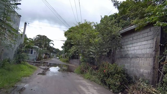Flooded Street on San Jose Street in San Antonio, Zambales, Philippines