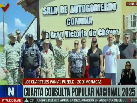 Efectivos de la ZODI Monagas supervisan Sala de Autogobierno Comunal en Maturín