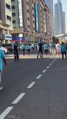 Dubai Police patrol streets during Dubai Run 2025