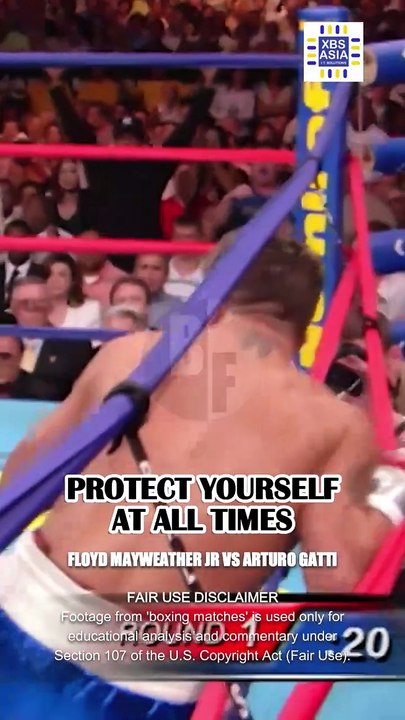 Floyd Mayweather's DIRTY TRICK that COST Gatti a KNOCKDOWN!