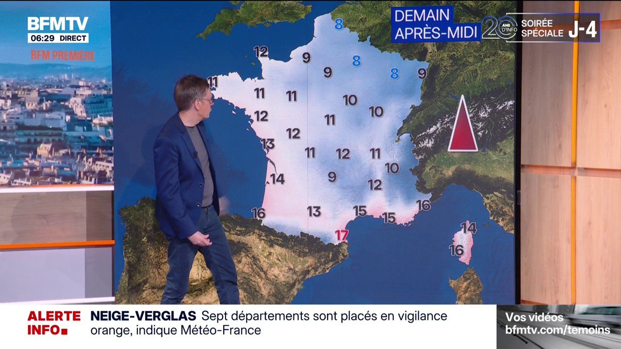 De la pluie attendue dans l'ouest du pays, mais des températures en hausse: la météo de ce dimanche 23 novembre