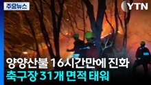 강원 양양 산불 16시간만에 진화...등산로 인근서 발화 / YTN
