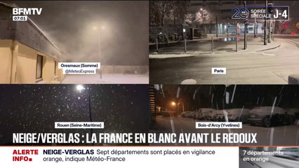 Vos images témoins des premiers flocons de neige en France