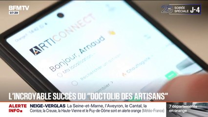 Sur le modèle de Doctolib, cette application permet de trouver en quelques clics un artisan près de chez vous