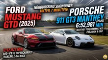 Ford Mustang GTD 2025 schlägt Porsche GT3 Manthey? Rundenzeiten-Vergleich!