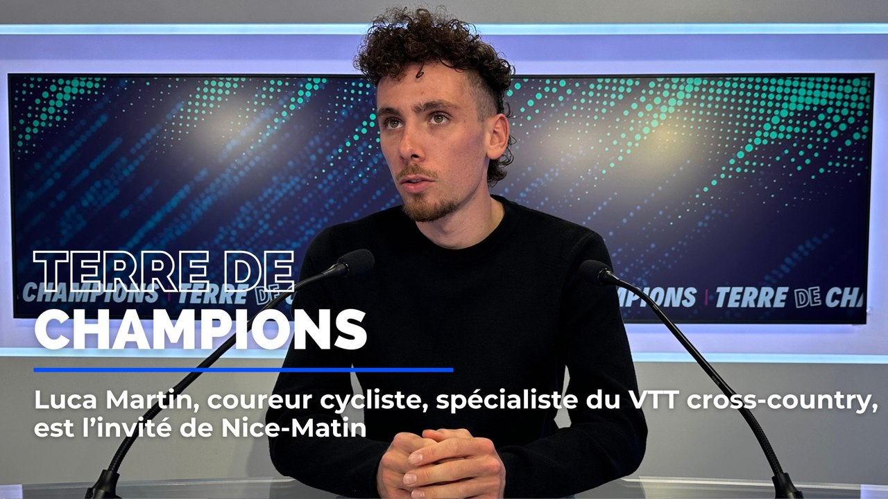 Luca Martin, coureur cycliste, spécialiste du VTT cross-country, est l’invité de Nice-Matin