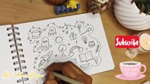 Super Satisfying Doodle Art 🌀 Easy doodle  for Beginners