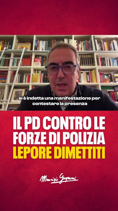 Gasparri - Il Pd contro le forze di Polizia (22.11.25)