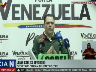 Partido Copei propone un acuerdo nacional para la defensa de la soberanía nacional
