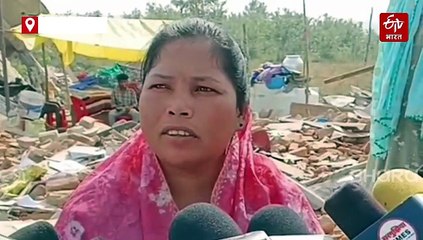 रतनपुर में चला वन विभाग का बुलडोजर, पीड़ित परिवारों ने लगाया बिना नोटिस दिए मकान तोड़ने का आरोप