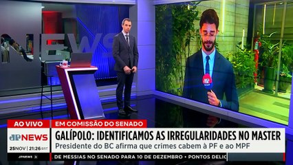 Banco Central identificou irregularidades no Banco Master, diz presidente Galípolo