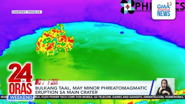 Bulkang Taal, may minor phreatomagmatic eruption sa main crater | 24 Oras Weekend