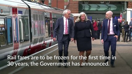 Rail fares to be frozen for first time in 30 years