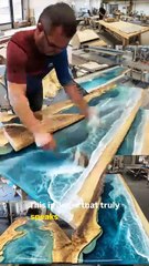 Resin Table Luxury Décor Luxury Resin Table Design Premium Resin River Table Decor Wood & Resin Luxury Furniture Resin Table Art for Modern Homes High-End Resin River Table  #resintable #rivertable #luxurydecor #woodandresin #handmadefurniture #premiumhom