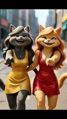 The Naughty Kitten Created A Beautiful Dress