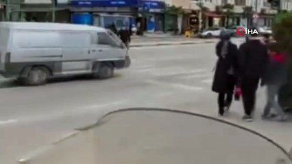 Bursa\'da kaza anı kamerada