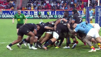 TOP 14 - Essai de Christopher TOLOFUA (MHR) - USA Perpignan - Montpellier Hérault Rugby