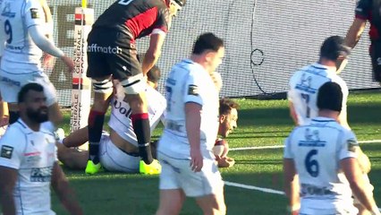 TOP 14 - Essai de Léo BERDEU (LOU) - LOU Rugby - ASM Clermont