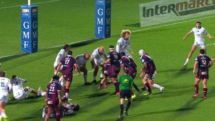 TOP 14 - Essai de Pablo UBERTI (UBB) - Union Bordeaux-Bègles - Section Paloise