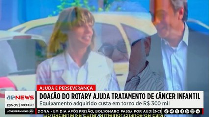Doação do Rotary de R$ 300 mil ajuda tratamento de câncer infantil em SP