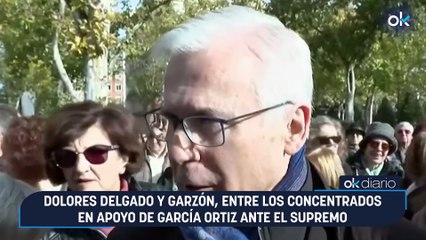 Dolores Delgado y Garzón, entre los concentrados en apoyo de García Ortiz ante el Supremo