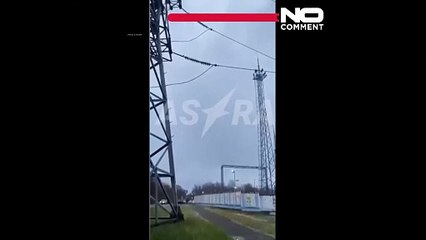 با حمله پهپادهای اوکراینی به نیروگاه شاتورا در نزدیکی مسکو آتش‌سوزی گسترده رخ داد