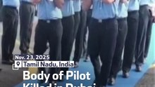 Body of Pilot Killed in Dubai Air Show Returns Home