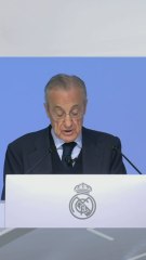 Ovación a Florentino tras su discurso