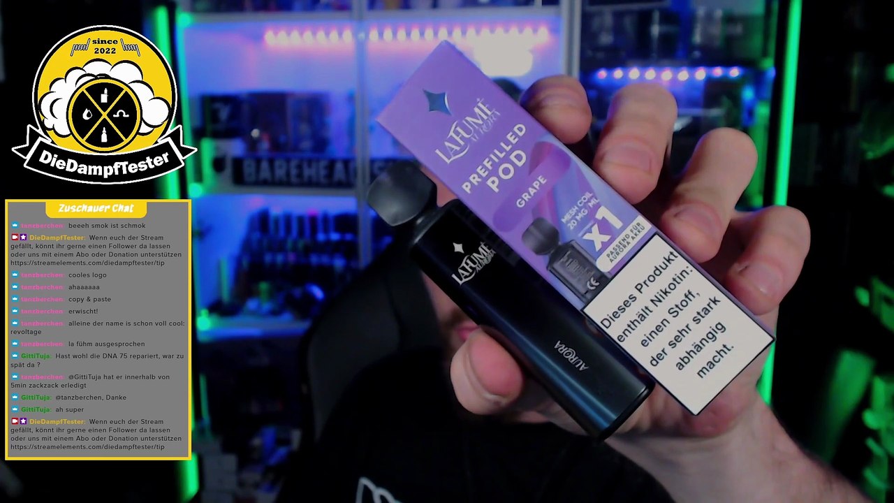 LaFume Prefilled Pod Grape Geschmackstest