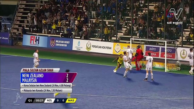 The Speedy Tigers buka saingan Piala Sultan Azlan Shah dengan seri 2-2 ke atas New Zealand