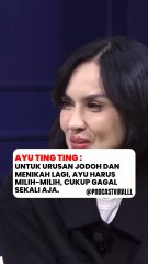 Ayu Ting Ting mengaku pilih2 untuk urusan jodoh atau menikah lagi, Bilqis juga belum setuju kalo Ayu menikah lagi ungkapnya ke Sara Wijayanto.#ayutingting #menikah #bilqis #sarawijayanto #fyp #videoviral #podcastviral