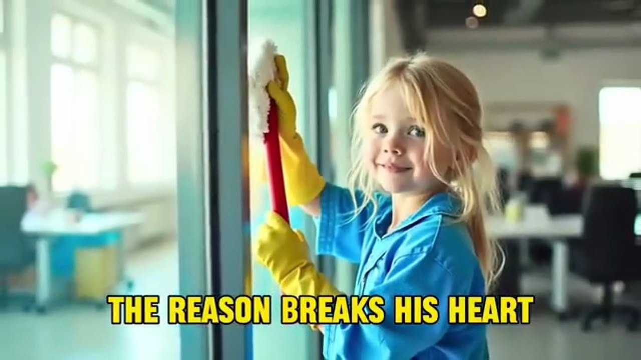 Millionaire Sees Exhausted Girl Cleaning His Office — The Truth Breaks His Heart | Heart-Touching Story