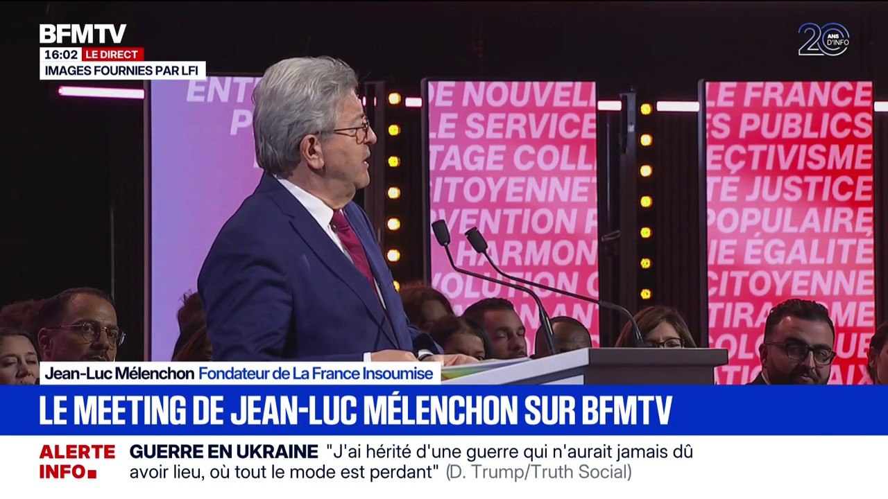 Jean-Luc Mélenchon (LFI): "Nous ne serons jamais ceux qui viennent dans une élection avec seulement pour programme la peur des autres"