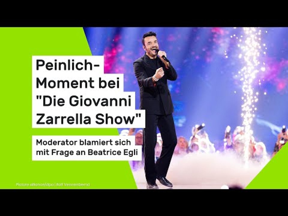 Peinlich-Moment bei 'Die Giovanni Zarrella Show': Moderator blamiert sich mit Frage an Beatrice Egli