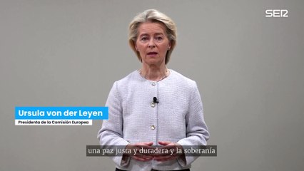 Ursula VON DER LEYEN, sobre UCRANIA: "Las FRONTERAS no se pueden CAMBIAR por la FUERZA"