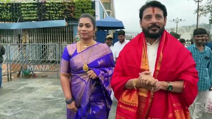 Bigg Boss Madhuri & Duvvada Srinivas Visits Tirumala