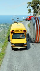 Realistic BeamNG Drive car crash physics. Watch in