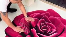 3D Rose Flower Shaped Floor MatFollow on Telegram App@smartdealsmarket