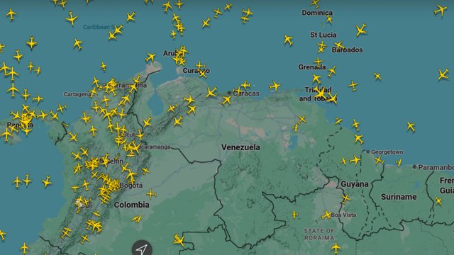 VIDEO | Así luce el espacio aéreo de Venezuela en medio de la suspensión de vuelos tras la advertencia de Estados Unidos