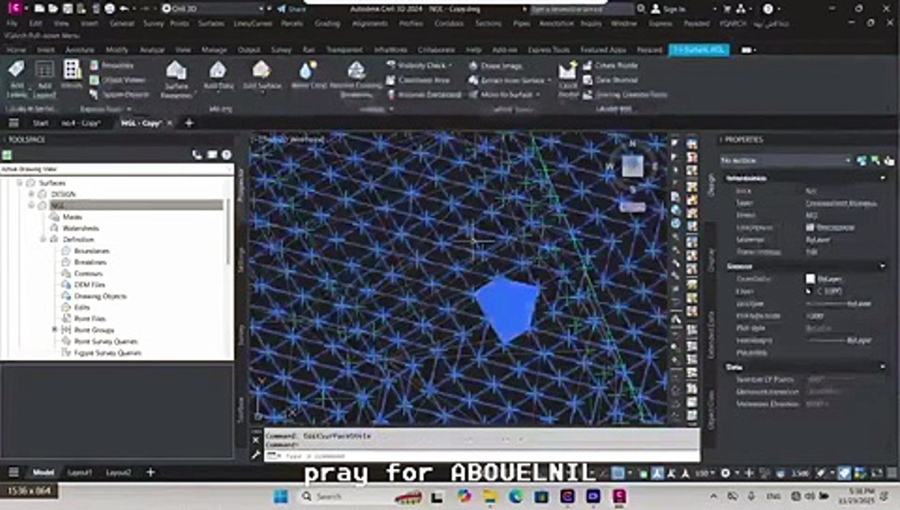 Session no. 5  in CIVIL 3D by ABOUELNIL