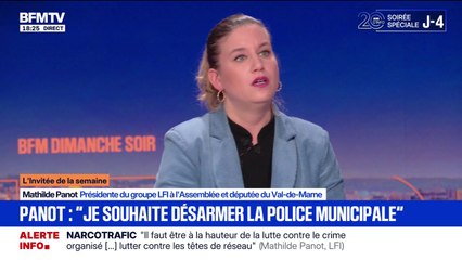 Sécurité: Mathilde Panot (LFI), déclare qu'elle est "favorable à la police de proximité" et "souhaite désarmer la police municipale"