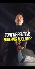Tony Stark ne peut pas soulever Mjolnir ? #ironman #thor #avengers #marvel #onregardequoi
