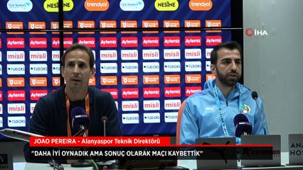 Joao Pereira: Daha iyi oynadık ama sonuç olarak maçı kaybettik