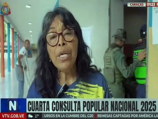 Ciudadana de Caracas destaca la alegría y crecimiento de votantes en elección de proyectos