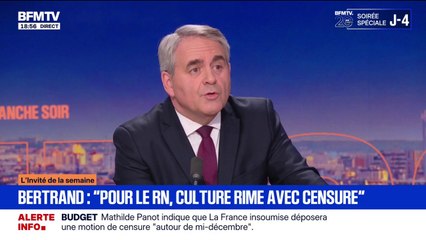 Pour Xavier Bertrand (LR), "le RN passe son temps à faire la confusion entre les musulmans et les islamistes"