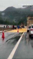 Tombamento de carreta e capotamento de carro complicam trânsito da BR-381