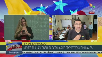 Jóvenes participan en la IV consulta popular en Venezuela