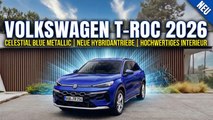 VW T-Roc Modelljahr 2026 in Celestial Blue Metallic im Check