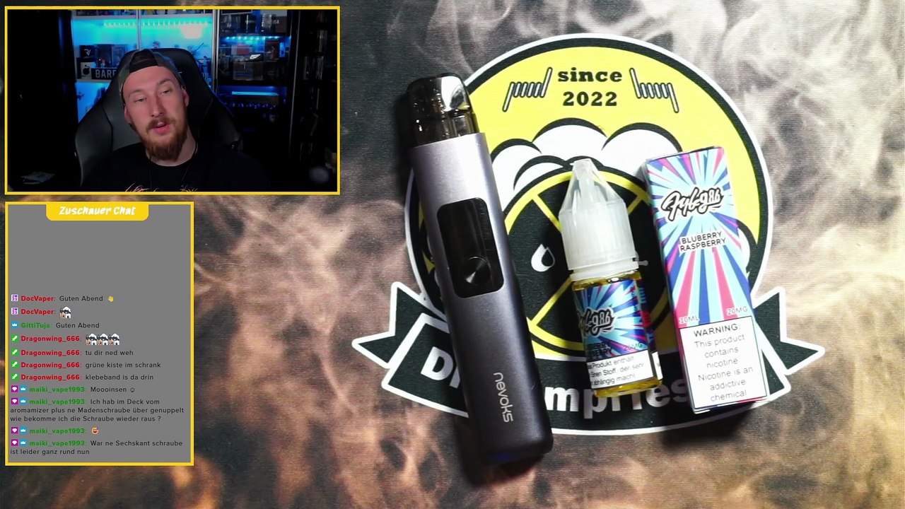 Hybeg86 Blueberry Raspberry Geschmackstest